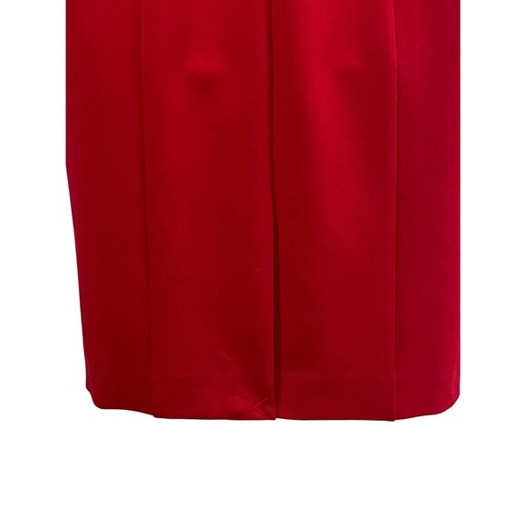 Brooks Brothers Red V-Neck Sheath Dress With Short Sleeves Womens Size 4 - Picture 11 of 12